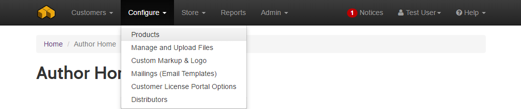 Instant SOLO Server new menu interface