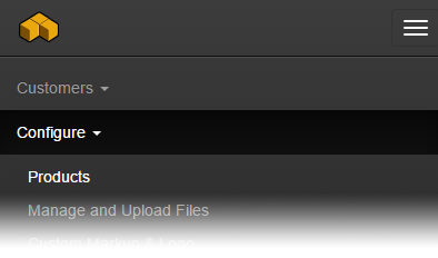 Responsive menu expanded