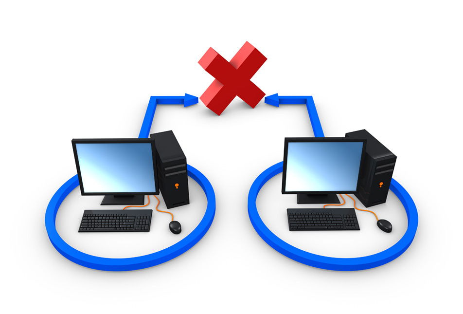 Computers Arrows X Disconnected