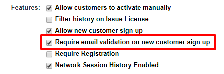email-validation-checkbox Email validation checkbox feature setup for new signups