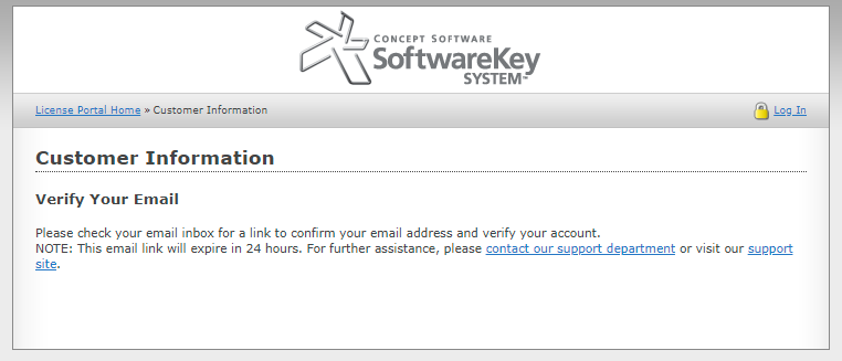 email-validation-confirmation-message Email validation confirmation message for new signups