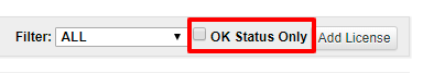 ok-status-filter Customer details page filters the licenses with ok status